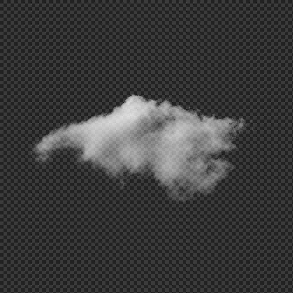 White cumulus cloud design element Premium PNG Sticker rawpixel