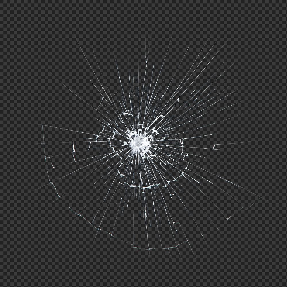 PNG shattered glass background transparent
