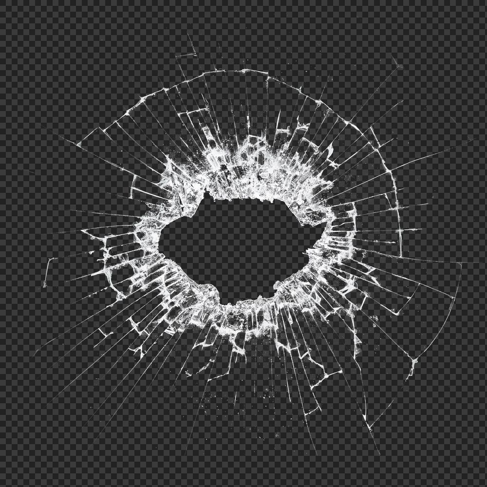 PNG broken glass background transparent