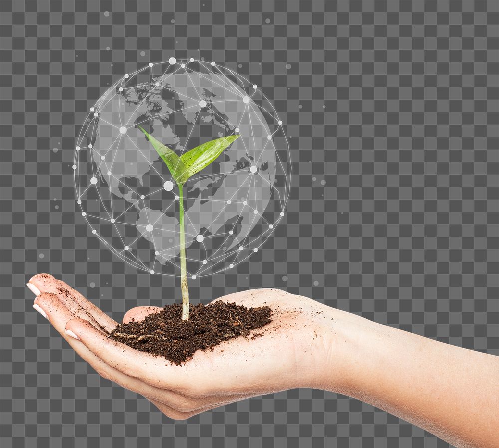 Smart agriculture png sticker, transparent background