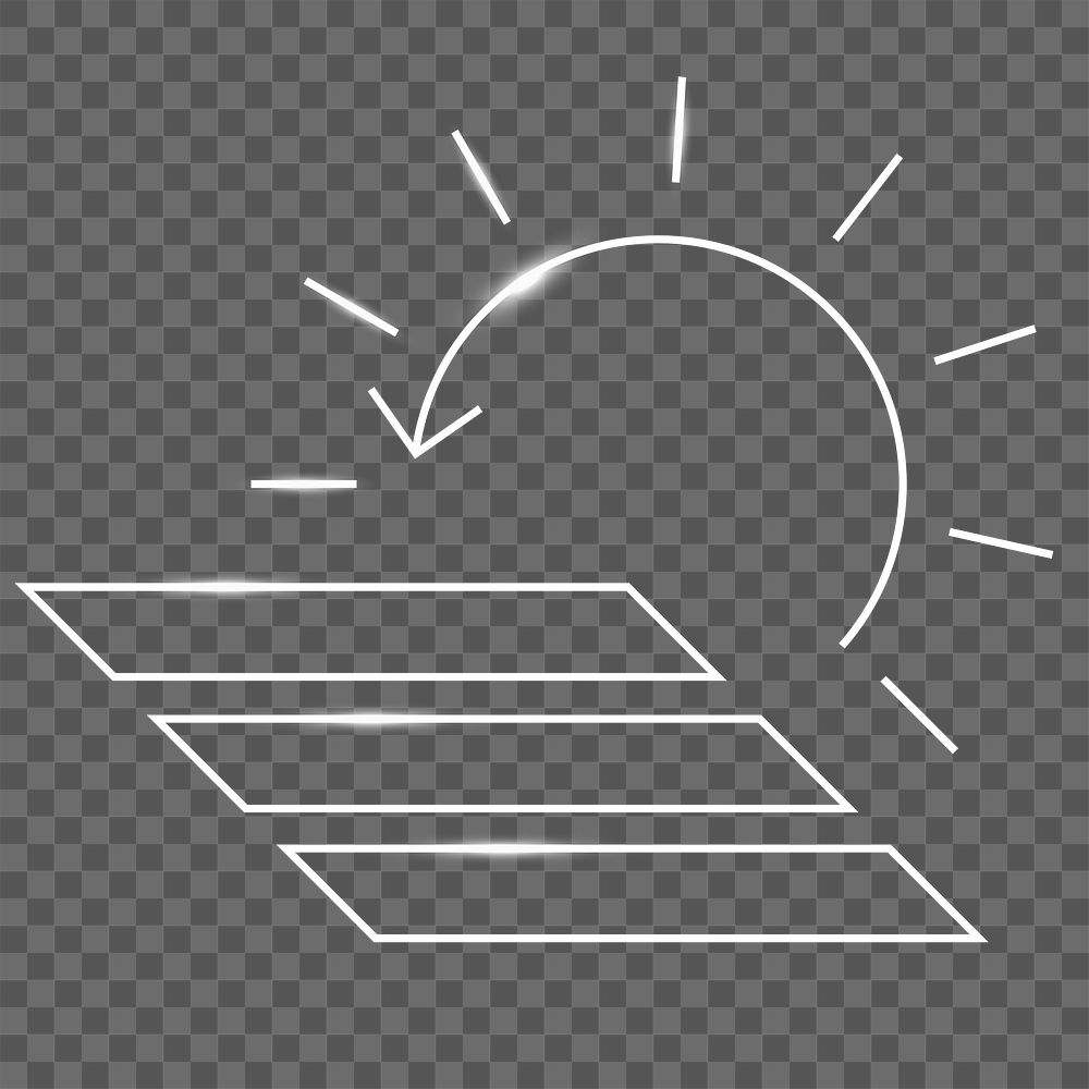 Solar panel icon png renewable energy symbol