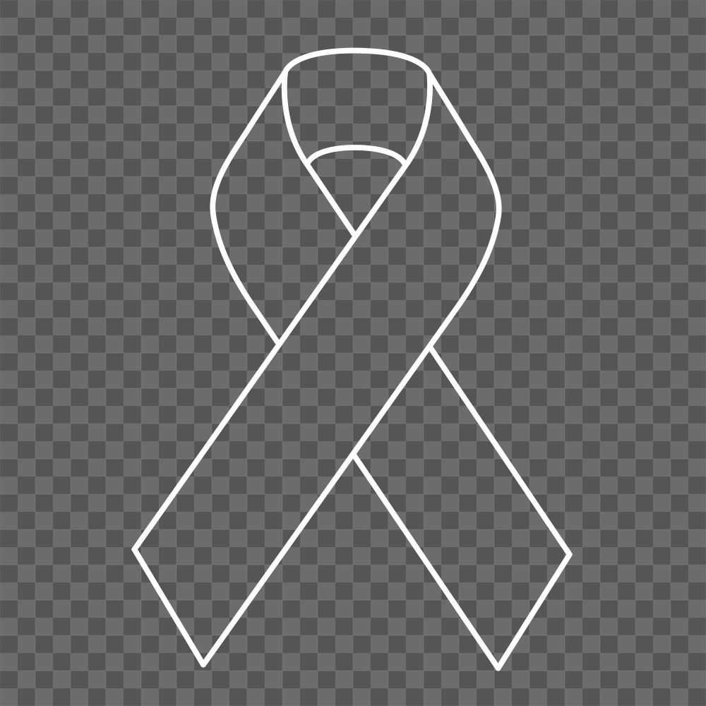 Lung cancer awareness png clipart white ribbon for health support