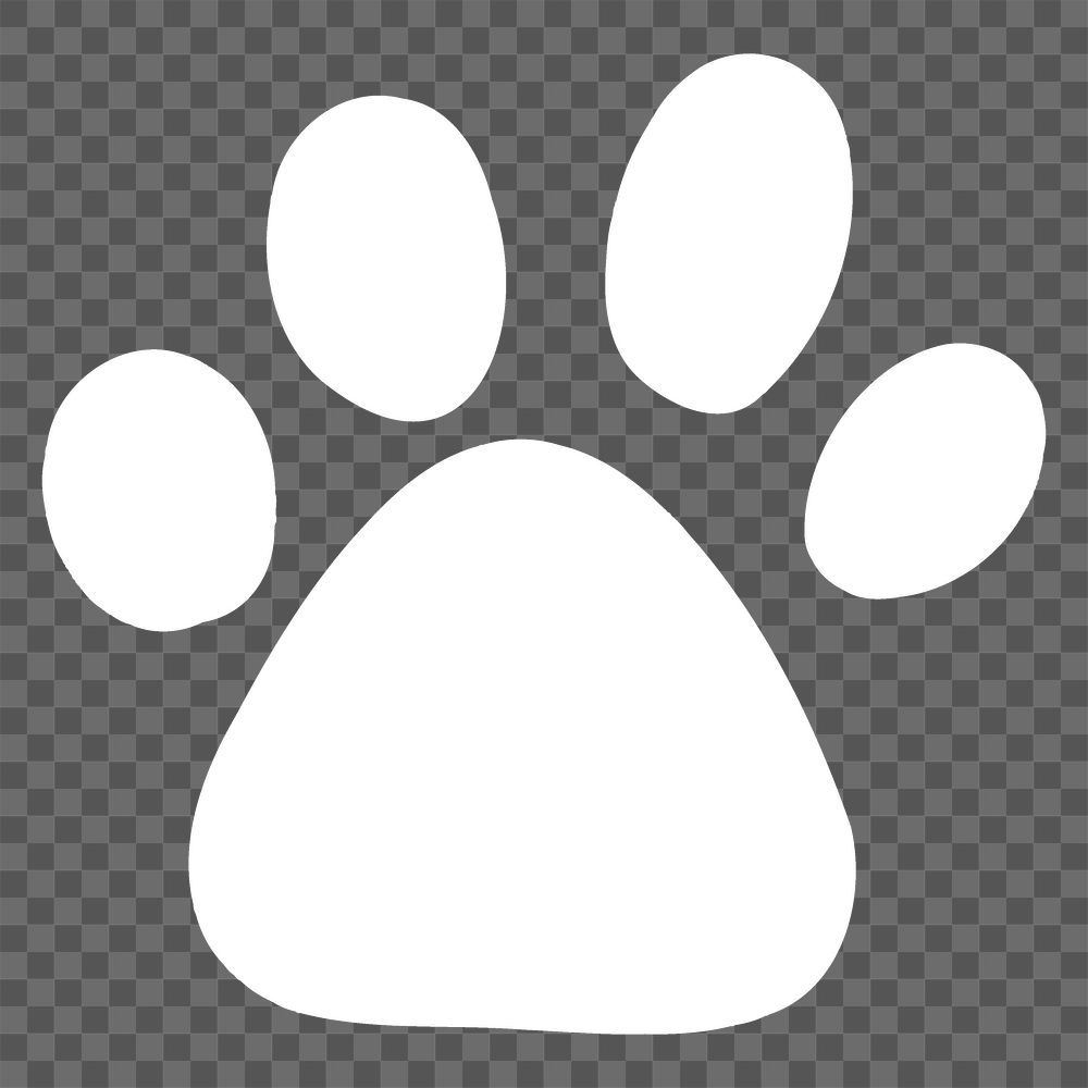 Pet paw png, animal, transparent background