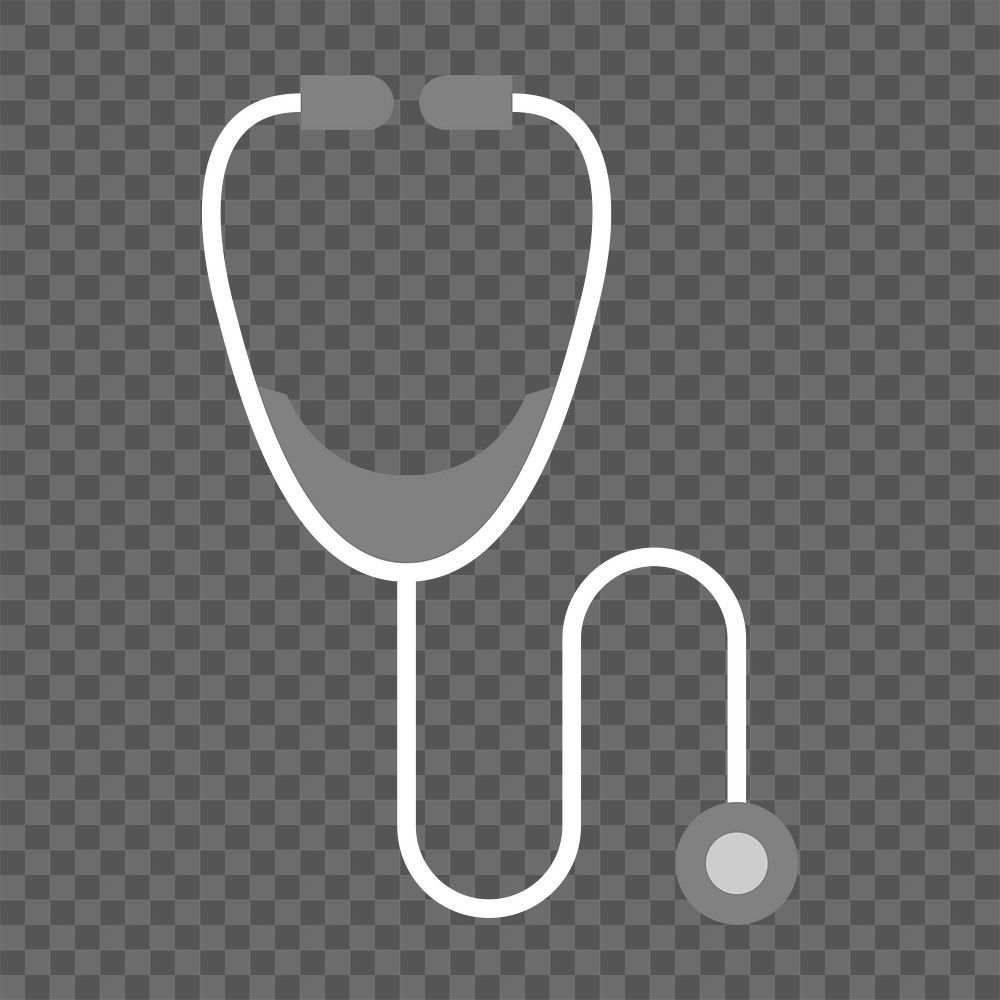 Doctor's stethoscope png sticker, healthcare illustration, transparent background