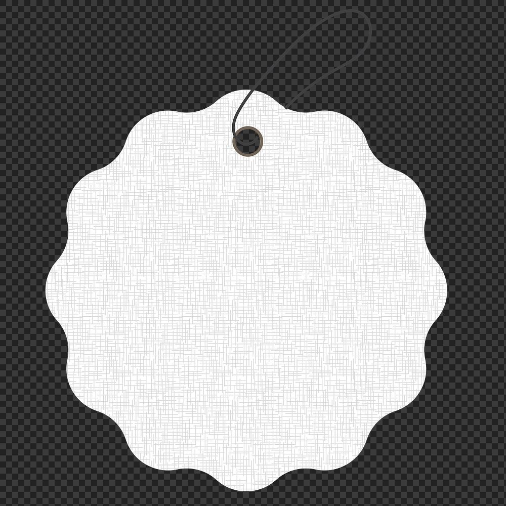 Shopping badge png sticker, white transparent printable clipart design space