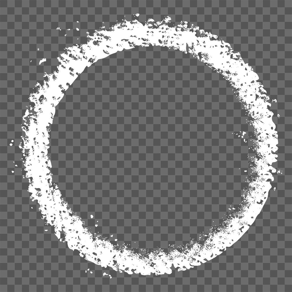 Circle shape png frame, transparent background