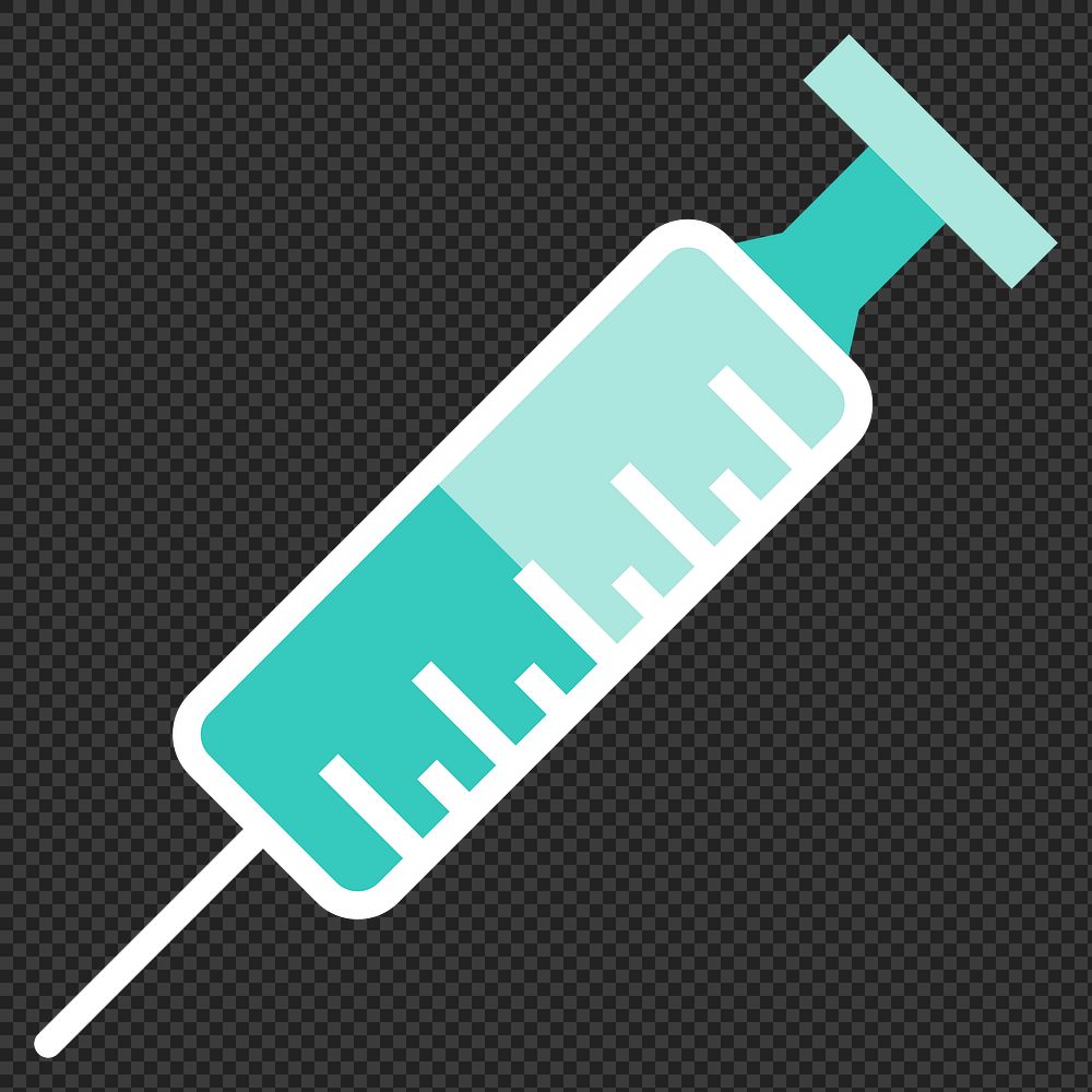 Green syringe element transparent png