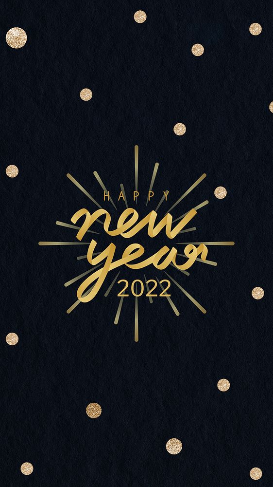 New year 2022 phone wallpaper Free Vector rawpixel
