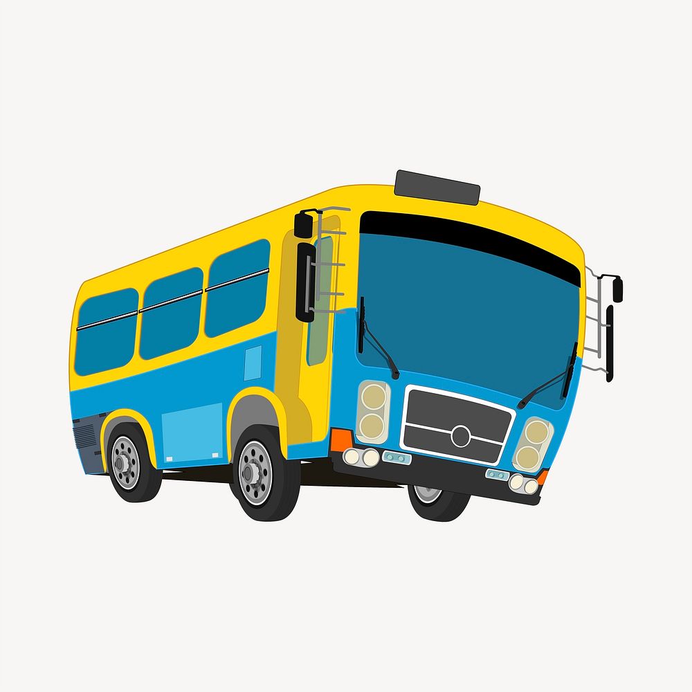 School bus sticker, vehicle illustration | Free PSD - rawpixel