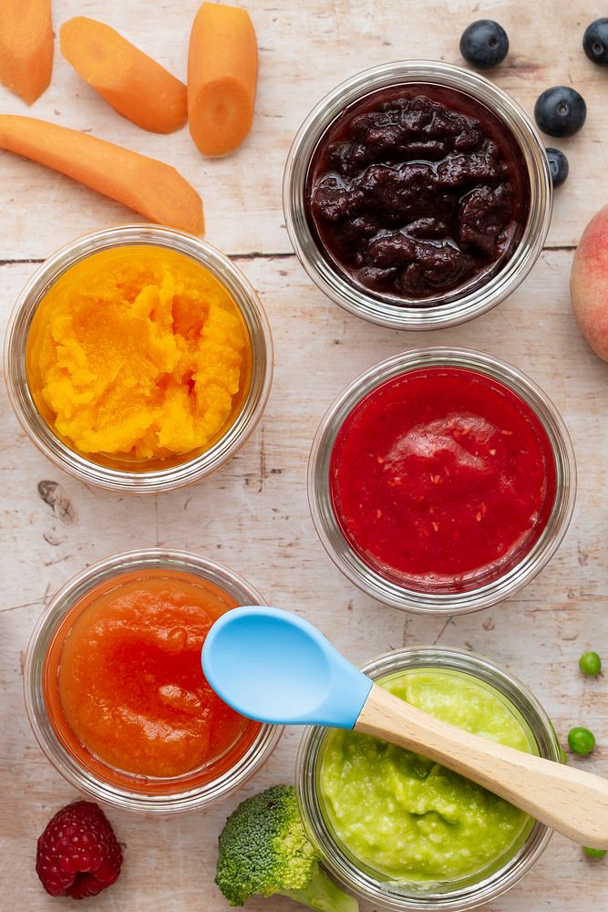 Healthy baby food vegetable puree | Free Photo - rawpixel
