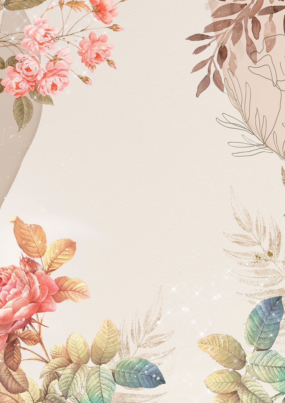 Flower background, aesthetic watercolor design, | Free Photo - rawpixel