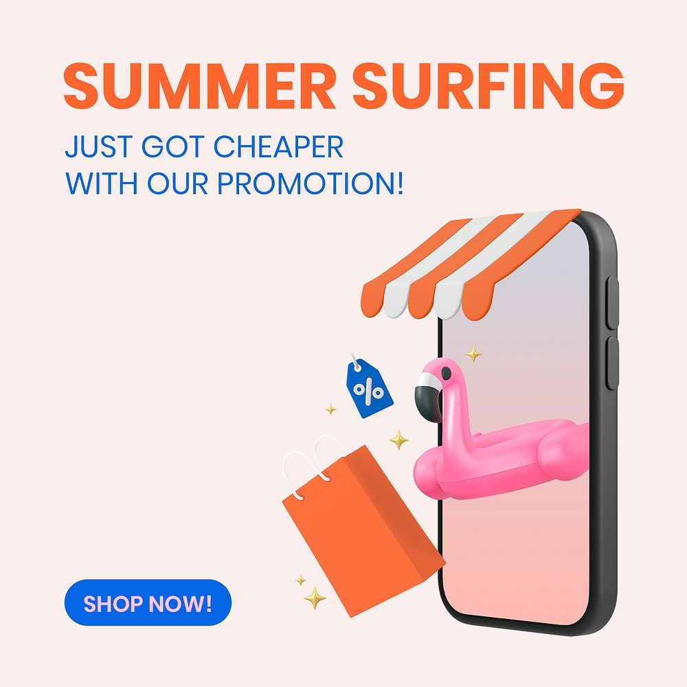 Summer sale Facebook post template, | Premium PSD Template - rawpixel