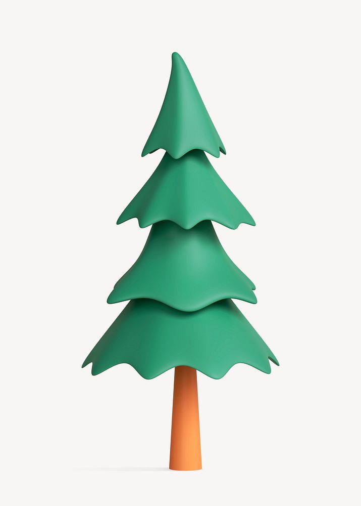 Cartoon pine tree clip art, | Premium Photo Illustration - rawpixel