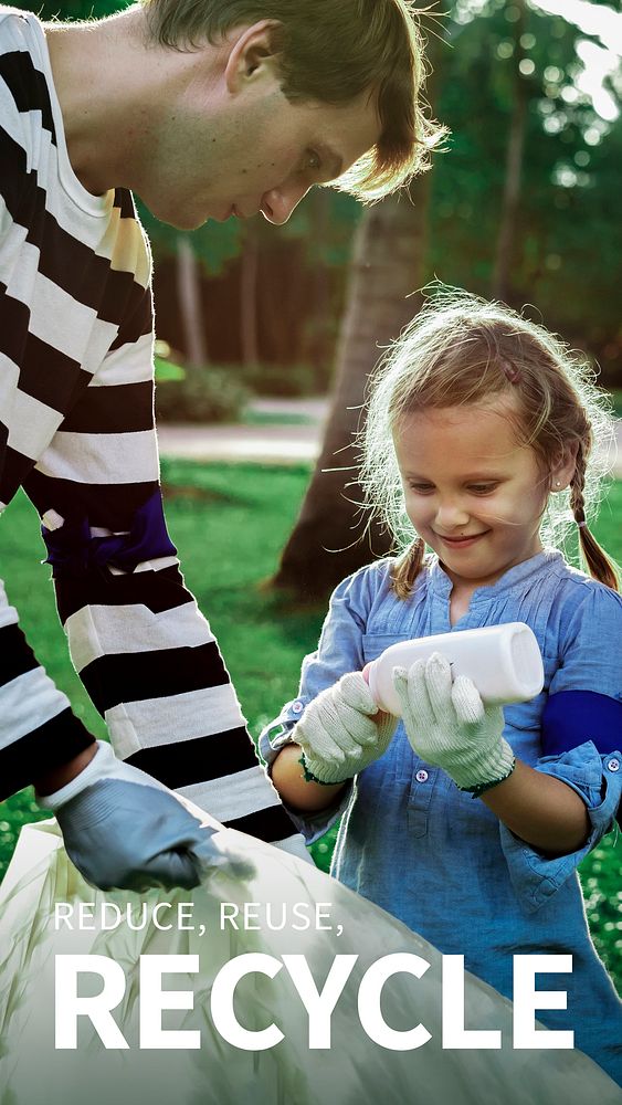 Girl sorting garbage with reduce, | Free Photo - rawpixel