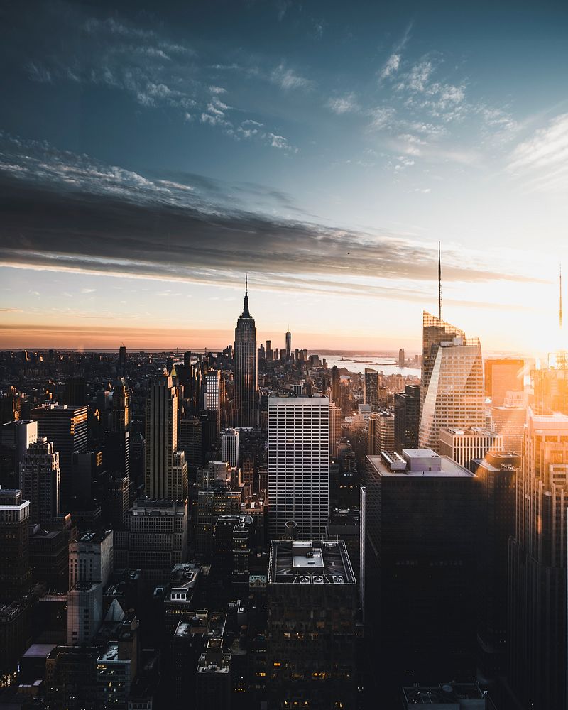 Skycrapers In New York City, | Free Photo - Rawpixel