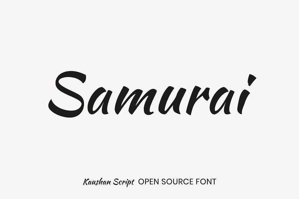 Kaushan Script open source font | Free Font Add-on - rawpixel