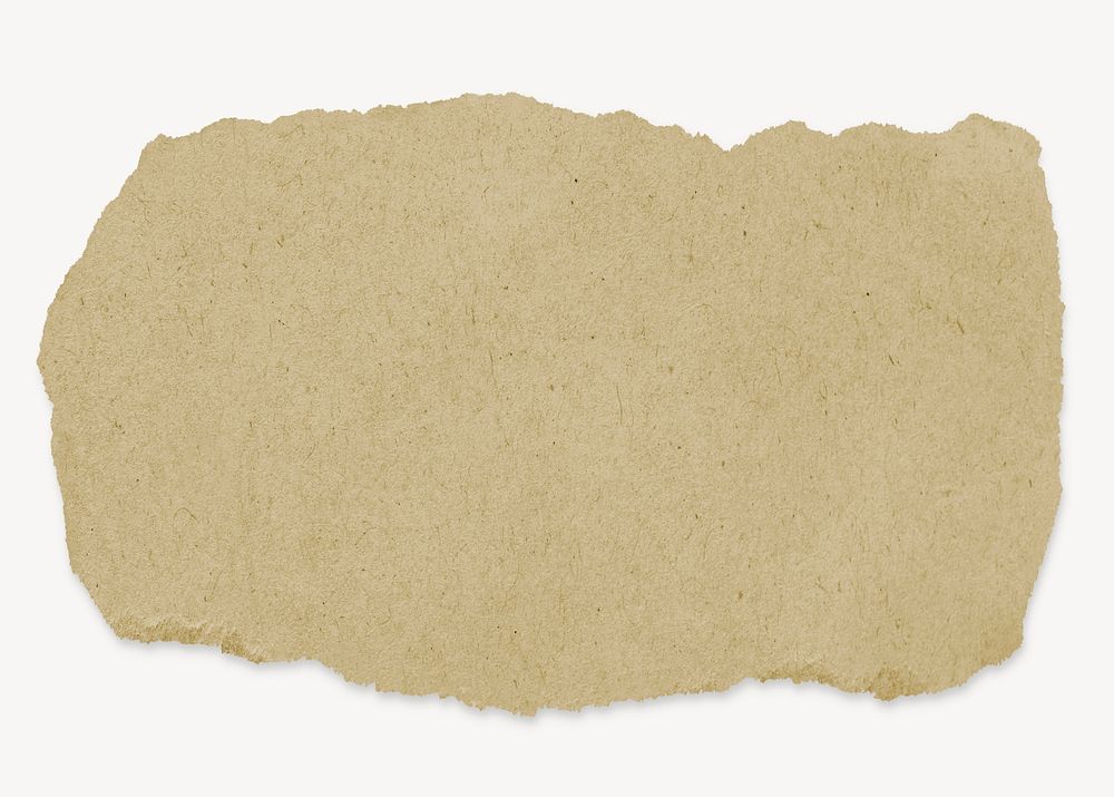 Brown torn paper cut out rectangular | Free PSD - rawpixel