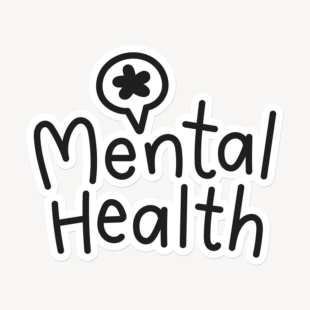 mental-health-word-sticker-typography-free-photo-rawpixel