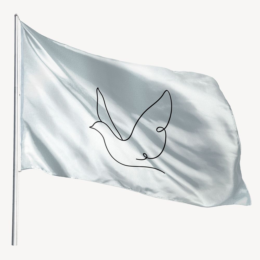 Waving dove flag, national symbol | Free Photo - rawpixel