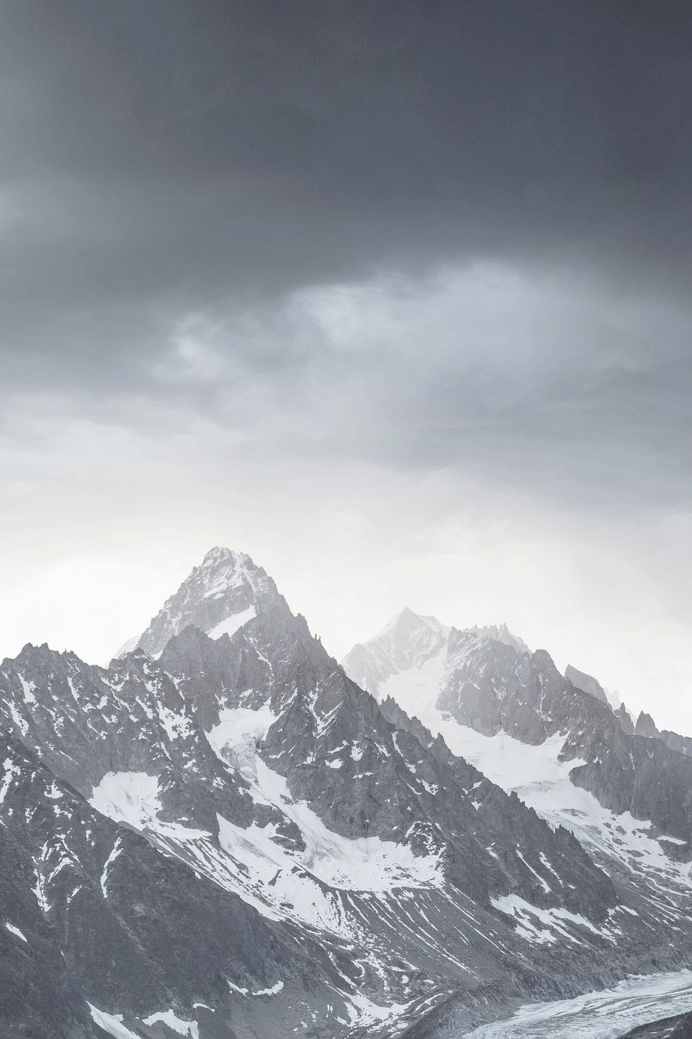 Chamonix Alps in France covered | Free Photo - rawpixel