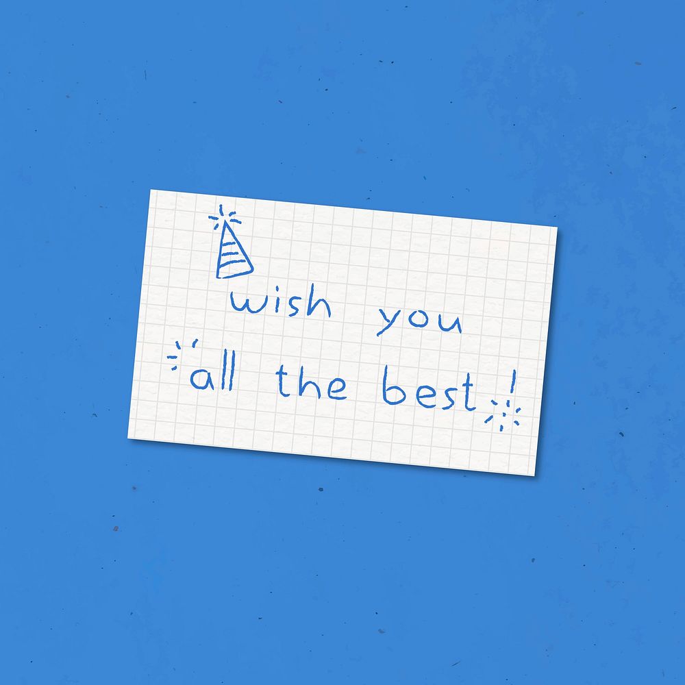 Wish you all the best | Premium Vector - rawpixel