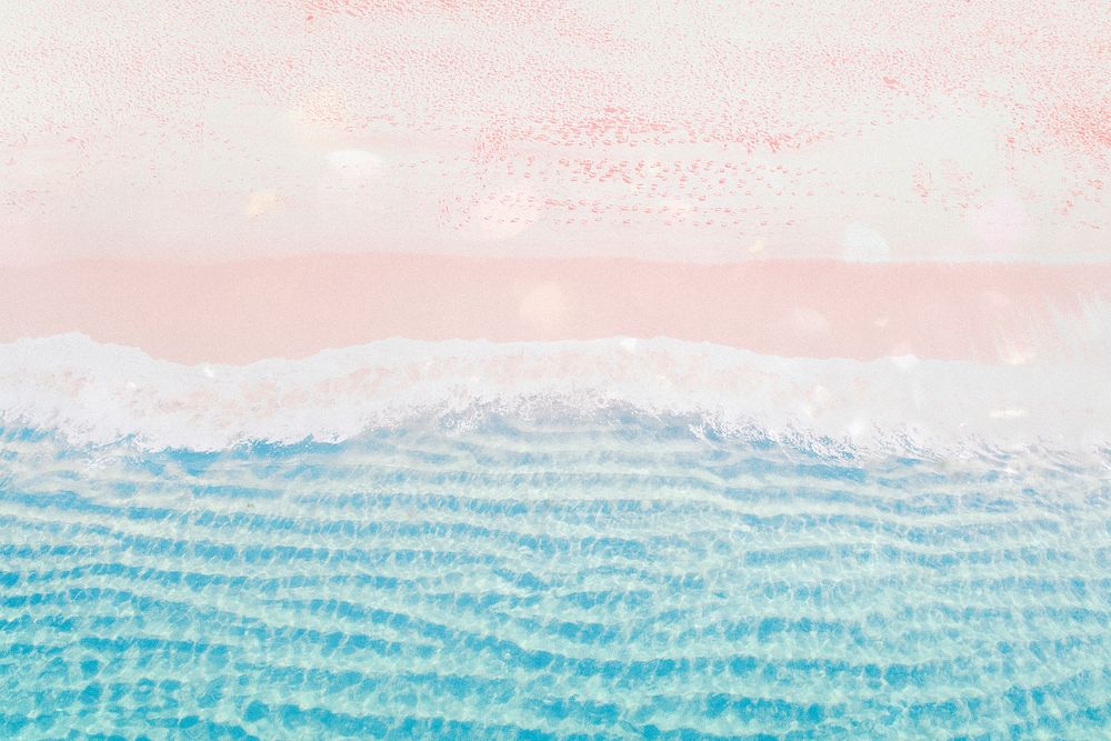 Beach waves background, pastel glitter | Premium Photo - rawpixel