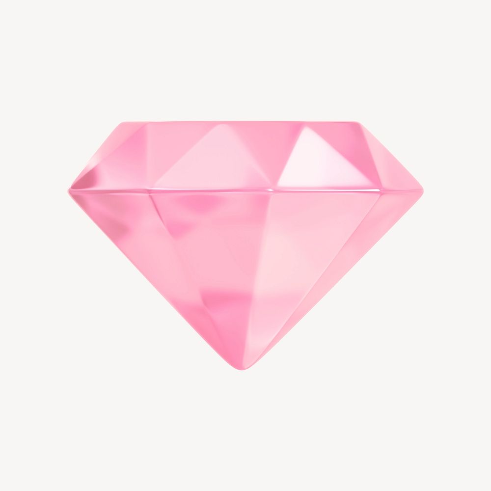 Diamond 3D icon sticker psd | Premium PSD Illustration - rawpixel