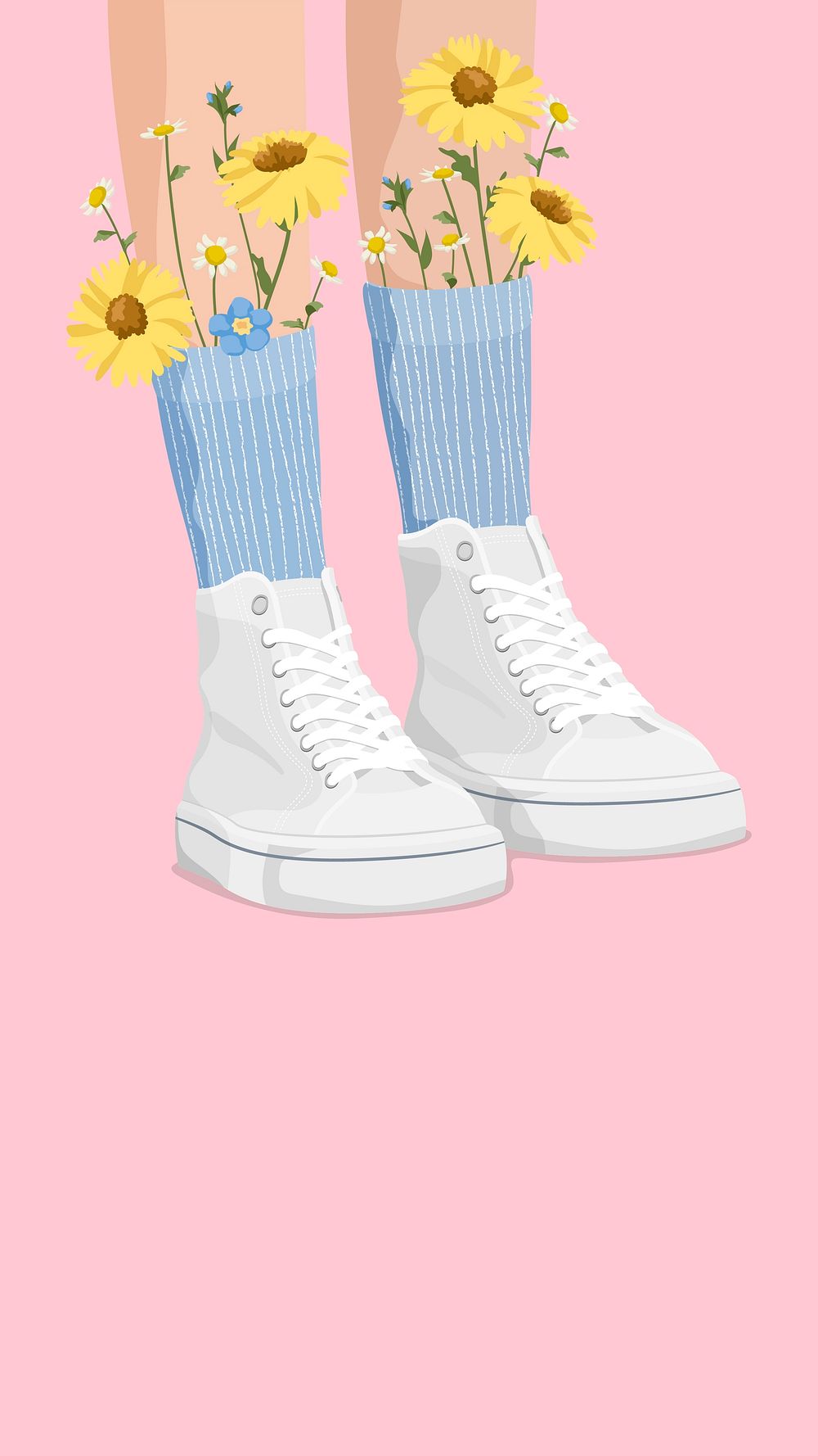 Cute shoes cartoon iPhone wallpaper, | Free Photo Illustration - rawpixel