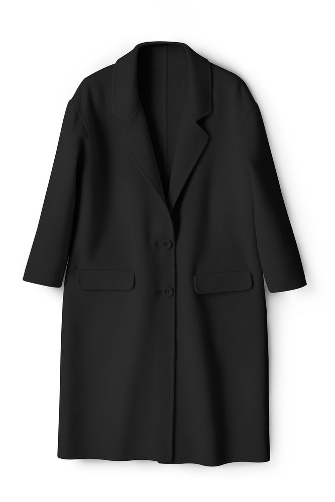 Black coat, apparel design Free Photo rawpixel