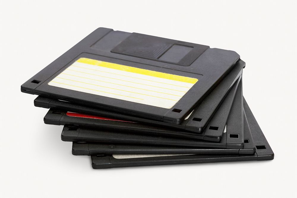 Floppy disk, isolated design Free Photo rawpixel