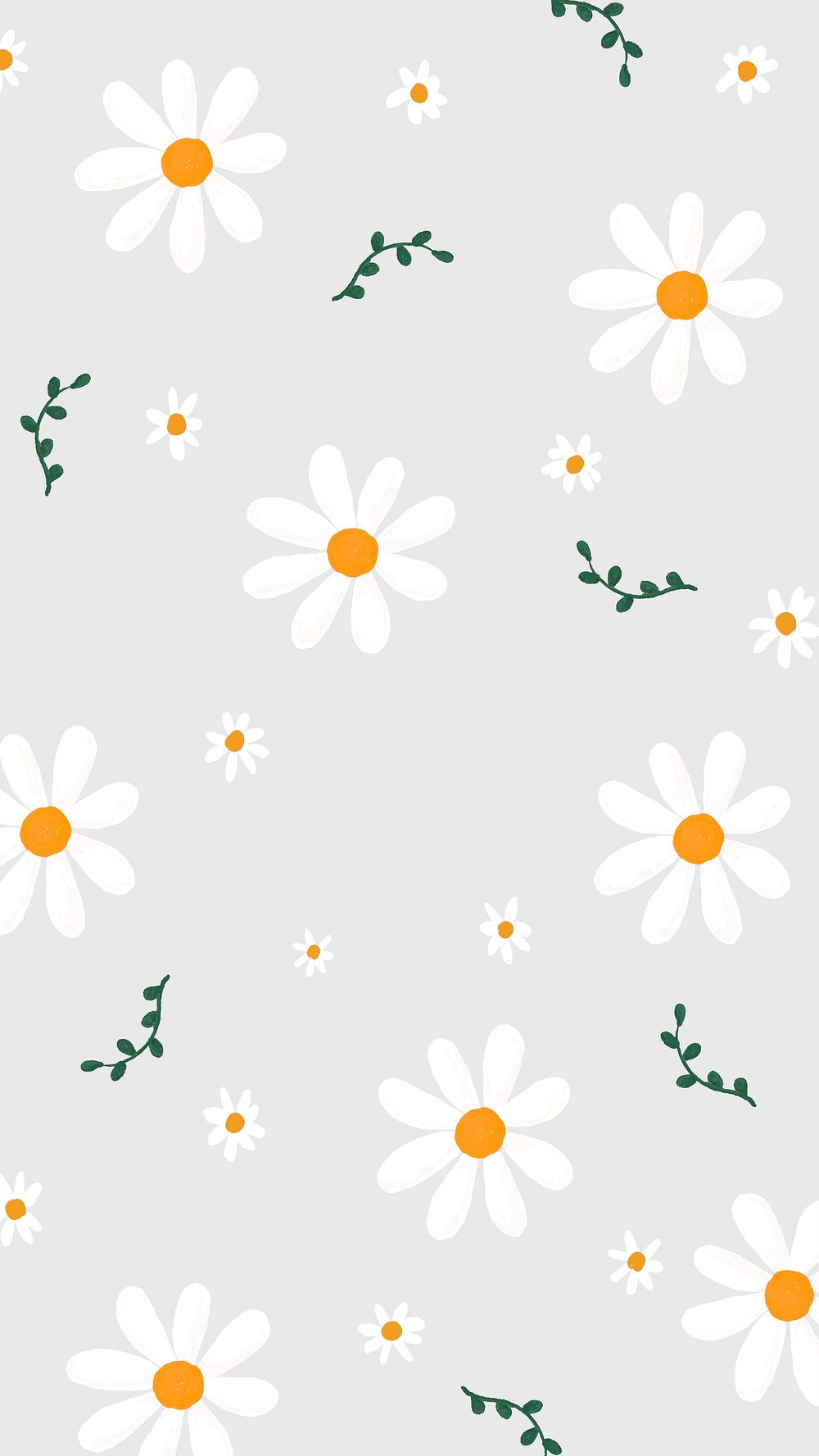 Grey daisy mobile phone wallpaper, | Photo - rawpixel