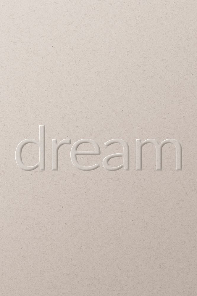 Dream embossed font white paper | Free Photo - rawpixel