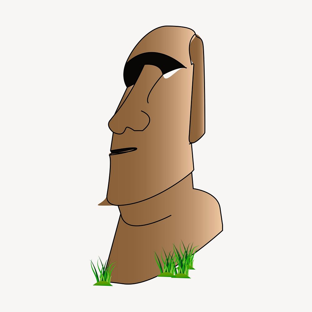 Moai statue clipart, illustration psd. | Free PSD - rawpixel