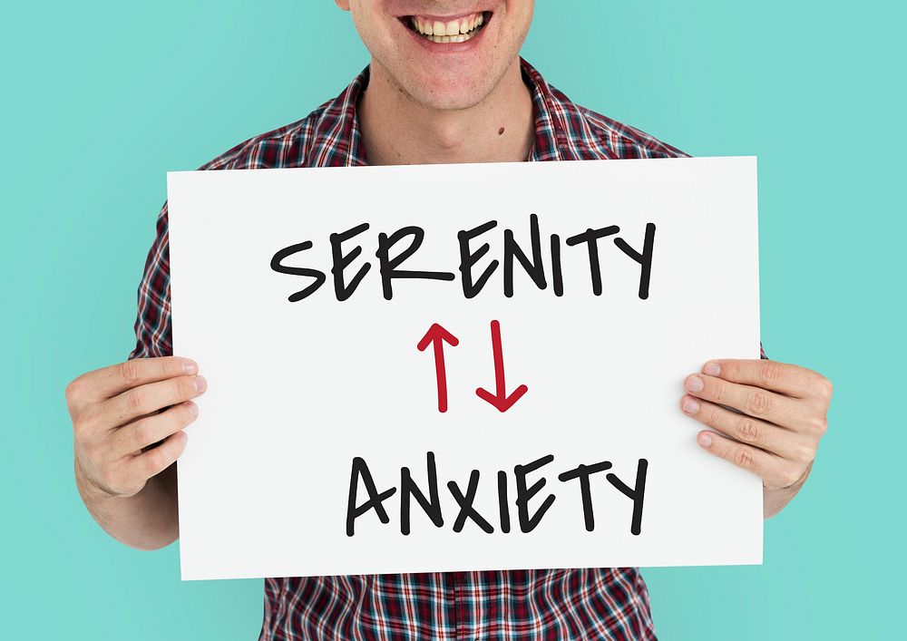 Emotional Antonyms Serenity Anxiety Illustration Free Photo rawpixel