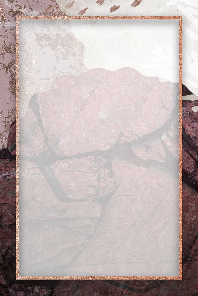 Gold frame on Neo Memphis Premium PSD rawpixel