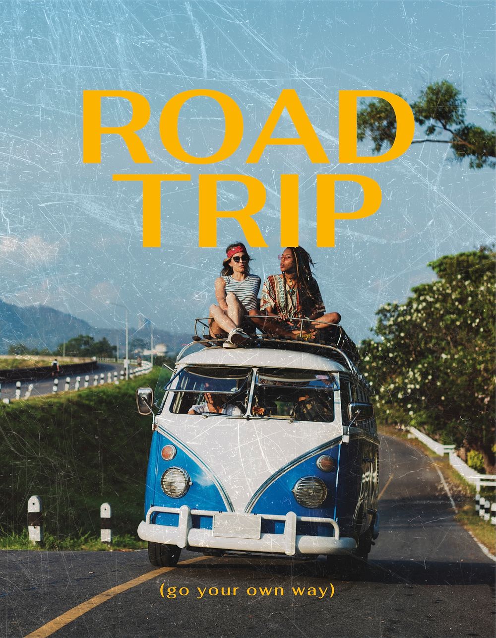 road trip flyer template