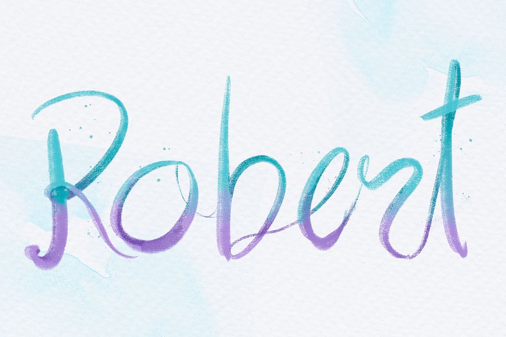 Robert name psd word pastel | Free PSD - rawpixel