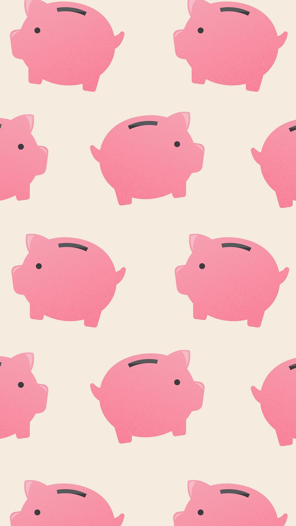 Piggy bank mobile wallpaper, cute | Free Photo - rawpixel