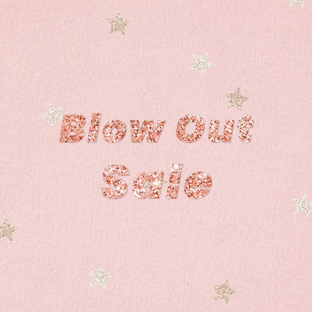 Blow out sale typography on star | Free Photo - rawpixel