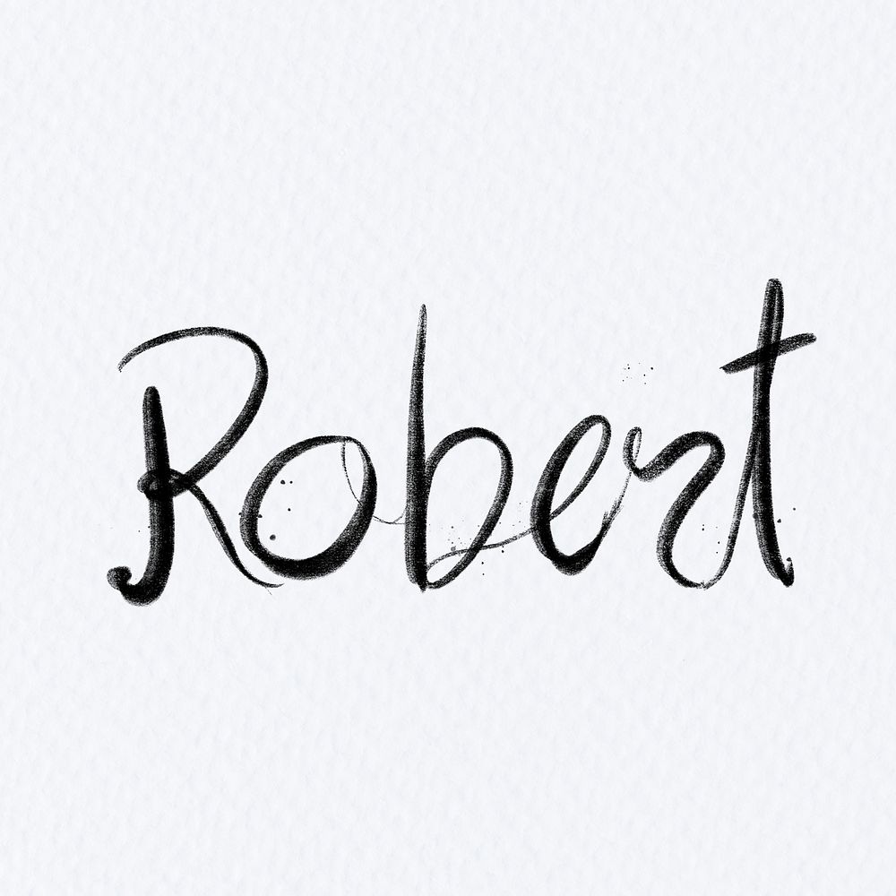 Hand drawn Robert font typography | Free Photo - rawpixel