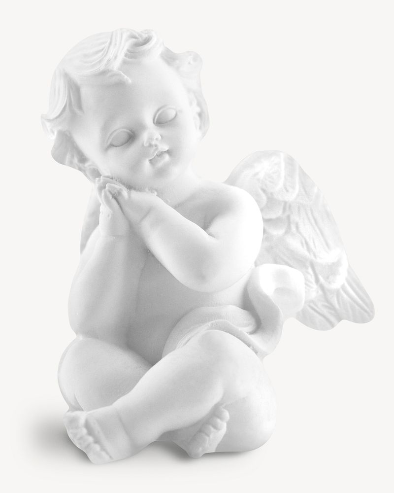 Cherub statue collage element psd Free PSD rawpixel