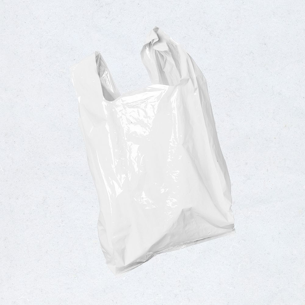 Shiny white plastic bag mockup | Premium PSD Mockup - rawpixel