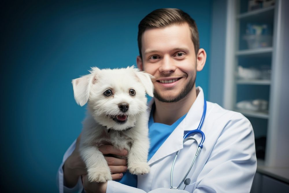 Veterinary veterinarian doctor stethoscope. AI Free Photo rawpixel