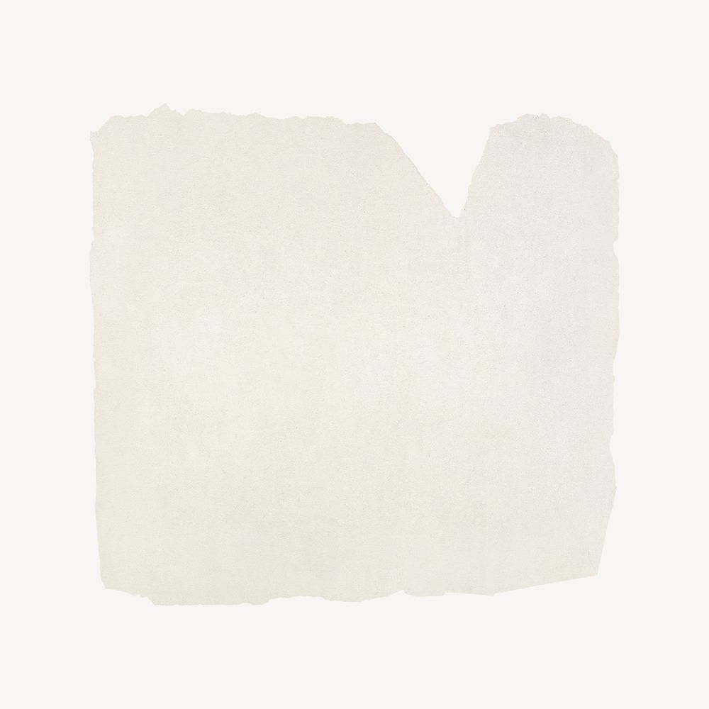 Ripped beige paper collage element Premium PSD rawpixel