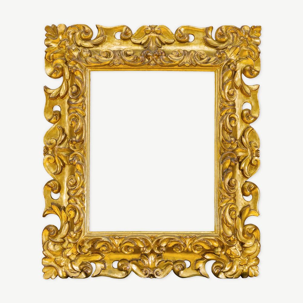 Vintage gold frame collage element Premium PSD rawpixel