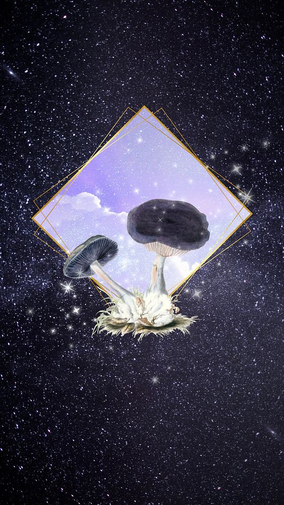 Aesthetic sky, mushroom iPhone wallpaper Premium Photo rawpixel