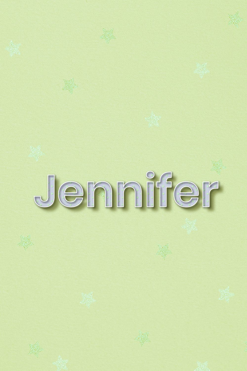 Polka dot Jennifer name typography | Free Photo - rawpixel