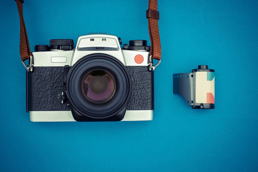 Analog film camera with a roll Free Photo rawpixel