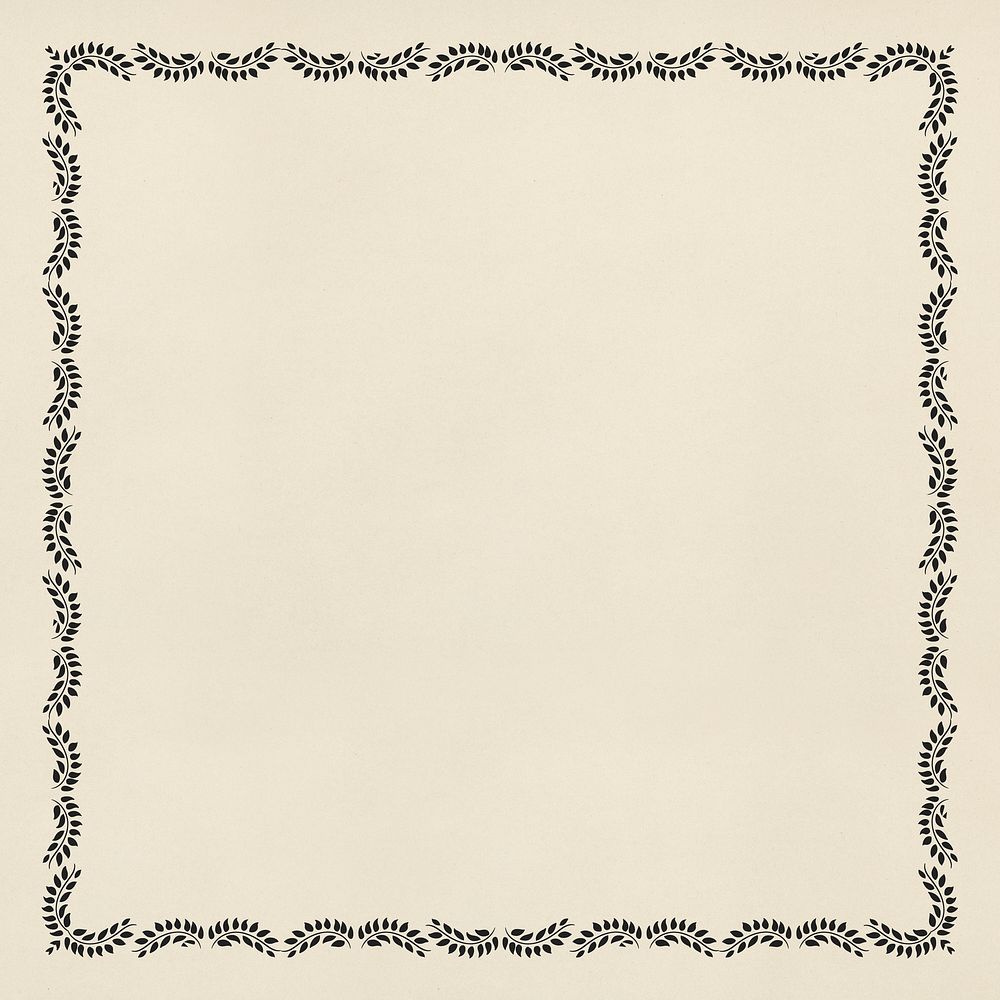 Vintage ornamental decorative frame on beige | Free PSD - rawpixel