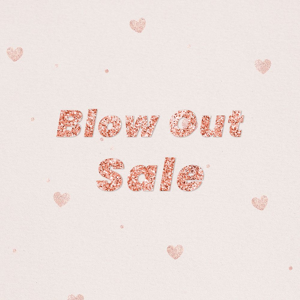 Blow out sale typography on heart | Free Photo - rawpixel